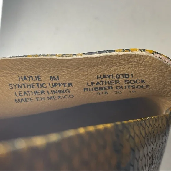 Steven by Steve Madden Haylie snake print pointed toe loafers size 8 and… - Picture 8 of 12